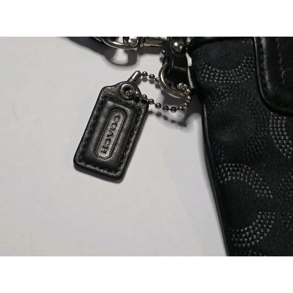 Coach Madison Op Art Wristlet Blue Interior Hang Tag